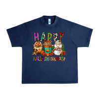 Navy Happy hallothankmas coffee cups Urban Heavy Tee - FaDigitalArtStudio