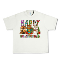 Pistachio Happy hallothankmas coffee cups Urban Heavy Tee - FaDigitalArtStudio