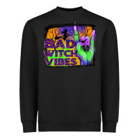 Black bad witch vibes Heavyweight Sweatshirt - JahusDesignShop