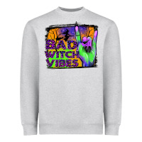 Heather Grey bad witch vibes Heavyweight Sweatshirt - JahusDesignShop