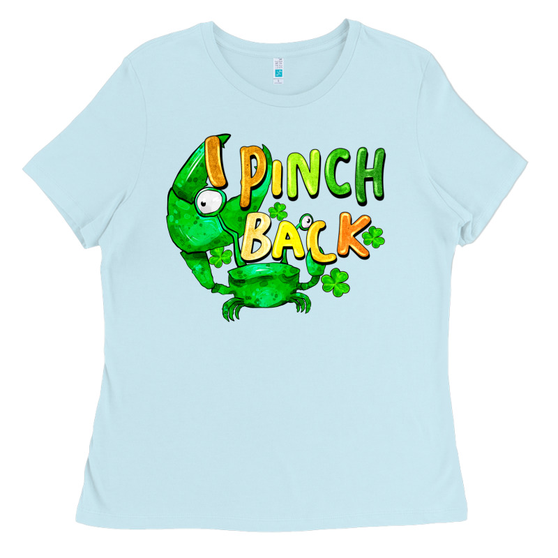 I Pinch Back With Crab St. Patricks Day Ladies Tee by FaDigitalArtStudio | Teevron