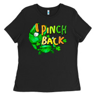 Black I pinch back with crab st. patricks day Ladies Tee - FaDigitalArtStudio
