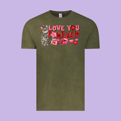 Love You Forever Vintage Tee Designed By Fadigitalartstudio
