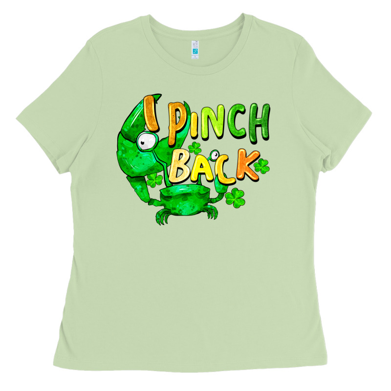 I Pinch Back With Crab St. Patricks Day Ladies Tee by FaDigitalArtStudio | Teevron