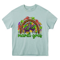 Arona Mardi Gras rainbow and masks Heavy Core Tee - HowdyJamesFarm