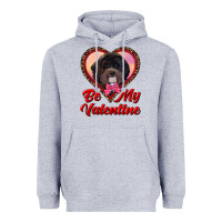 Heather Grey be my valentine Heavyweight Hoodie - RanaPortraitStore