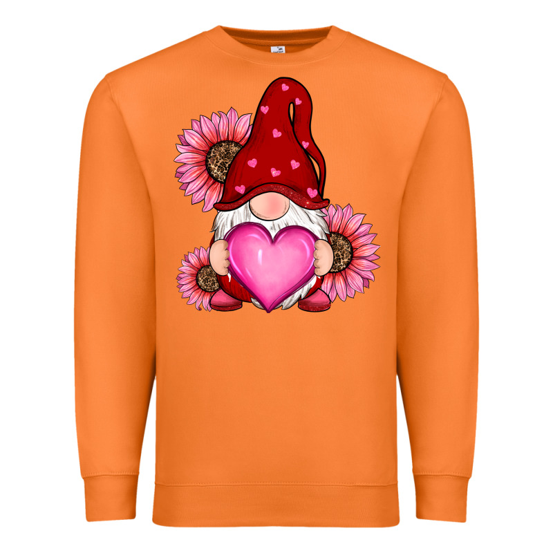 Valentine's Day With Sunflowers Gnomes Premium Sweatshirt by RanaPortraitStore | Teevron