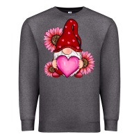 Charcoal Heather valentine's day with sunflowers gnomes Premium Sweatshirt - RanaPortraitStore