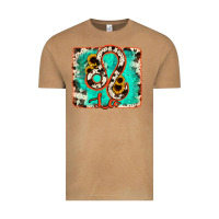 Vintage Camel leo turquoise cowhide Vintage Tee - RanaPortraitStore