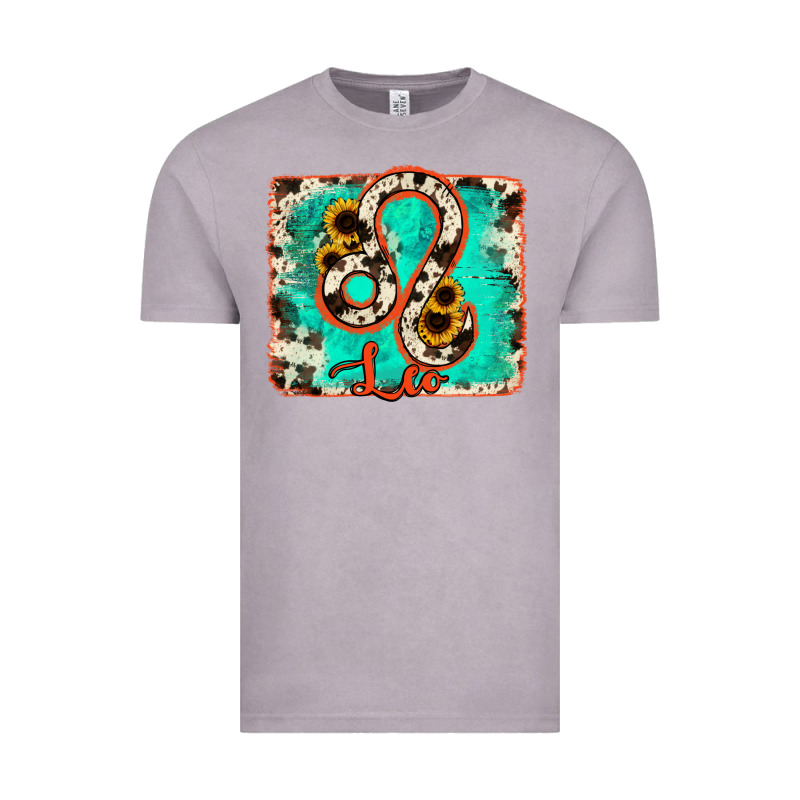 Leo Turquoise Cowhide Vintage Tee by RanaPortraitStore | Teevron