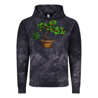 Cloud Black Guava Tree Bonsai Illustrations Vintage Hoodie - LillyAllenDesigns