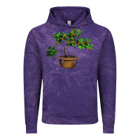 Cloud Purple Guava Tree Bonsai Illustrations Vintage Hoodie - LillyAllenDesigns