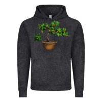 Vintage Black Guava Tree Bonsai Illustrations Vintage Hoodie - LillyAllenDesigns