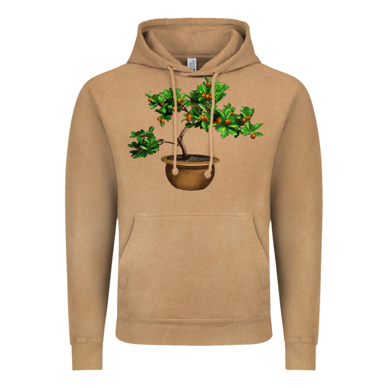 Guava Tree Bonsai Illustrations Vintage Hoodie by LillyAllenDesigns | Teevron