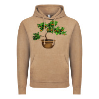 Vintage Coffee Guava Tree Bonsai Illustrations Vintage Hoodie - LillyAllenDesigns