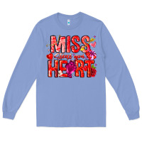 Colony Blue Mis Steal Your Heart Long Sleeve Tee - CowhideDigitalArt