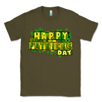 Army Green Happy St. Patrick's Day Classic Tee - HowdyJamesFarm