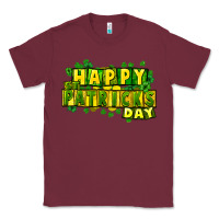 Burgundy Happy St. Patrick's Day Classic Tee - HowdyJamesFarm