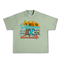 Oil Green difference maker teacher life Urban Heavy Tee - BundleAndBundleShop