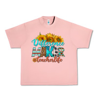 Salmon difference maker teacher life Urban Heavy Tee - BundleAndBundleShop