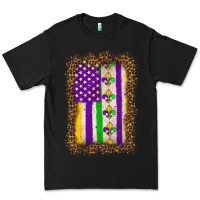 Black mardi gras usa flag leopard Premium Tee - OliviaCreatesArt