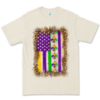 Bone mardi gras usa flag leopard Premium Tee - OliviaCreatesArt