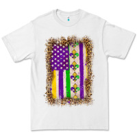White mardi gras usa flag leopard Premium Tee - OliviaCreatesArt