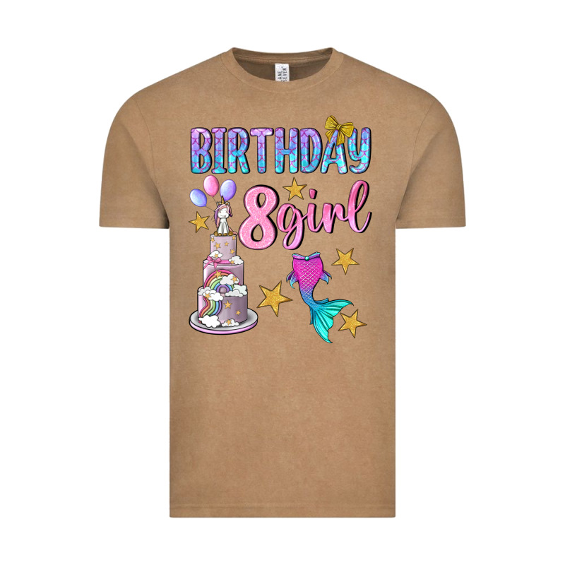 Birthday Girl 8 Vintage Tee by BundleAndBundleShop | Teevron