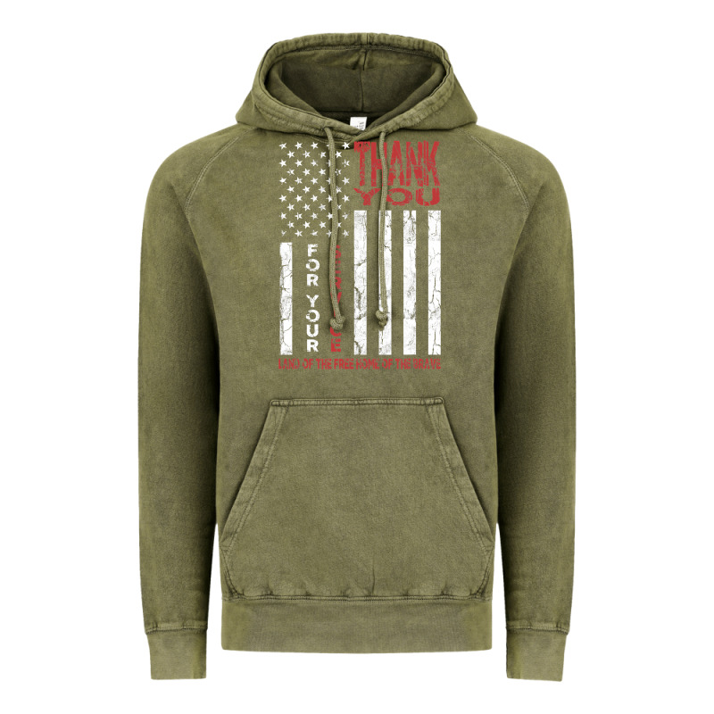 Thank You For Your Service   Veterans Day T Vintage Hoodie by maiPhamDesign | Teevron