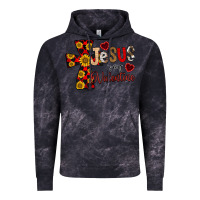 Cloud Black Jesus is My Valentine Cross Vintage Hoodie - CowhideDigitalArt