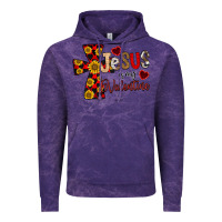 Cloud Purple Jesus is My Valentine Cross Vintage Hoodie - CowhideDigitalArt