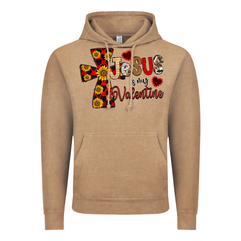 Jesus Is My Valentine Cross Vintage Hoodie by CowhideDigitalArt | Teevron