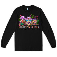 Black howdy valentines Long Sleeve Tee - CowhideDigitalArt