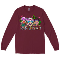Burgundy howdy valentines Long Sleeve Tee - CowhideDigitalArt