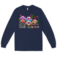 Navy howdy valentines Long Sleeve Tee - CowhideDigitalArt