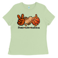 Matcha Peace Love Basketball Ladies Tee - FaDigitalArtStudio