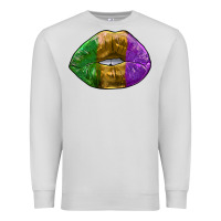 Dove Grey mardi gras kiss Premium Sweatshirt - RanaPortraitStore