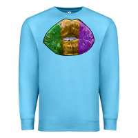 Ocean Blue mardi gras kiss Premium Sweatshirt - RanaPortraitStore