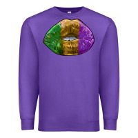 Purple mardi gras kiss Premium Sweatshirt - RanaPortraitStore