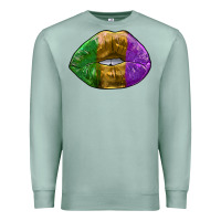 Seafoam mardi gras kiss Premium Sweatshirt - RanaPortraitStore