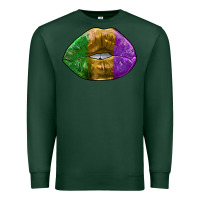 Sports Green mardi gras kiss Premium Sweatshirt - RanaPortraitStore