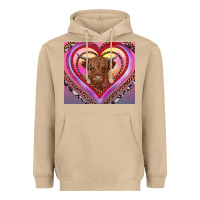 Highland Cow Valentine's Day Heavyweight Hoodie | Teevron