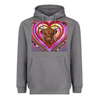 Storm highland cow valentine's day Heavyweight Hoodie - RanaPortraitStore