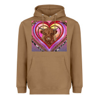 Toasted Coconut highland cow valentine's day Heavyweight Hoodie - RanaPortraitStore