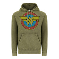Vintage Olive Wonder Woman Vintage Emblem Vintage Hoodie - maiPhamDesign