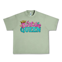 Oil Green birthday queen Urban Heavy Tee - BundleAndBundleShop