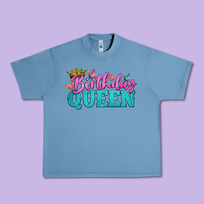 Birthday Queen Urban Heavy Tee Designed By Bundleandbundleshop