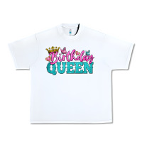 White birthday queen Urban Heavy Tee - BundleAndBundleShop