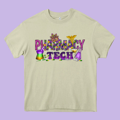 Pharmacy Tech Heavy Core Tee Designed By Howdyjamesfarm