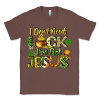 Chestnut I don't need luck i've got Jesus Classic Tee - CowGirlArtShop